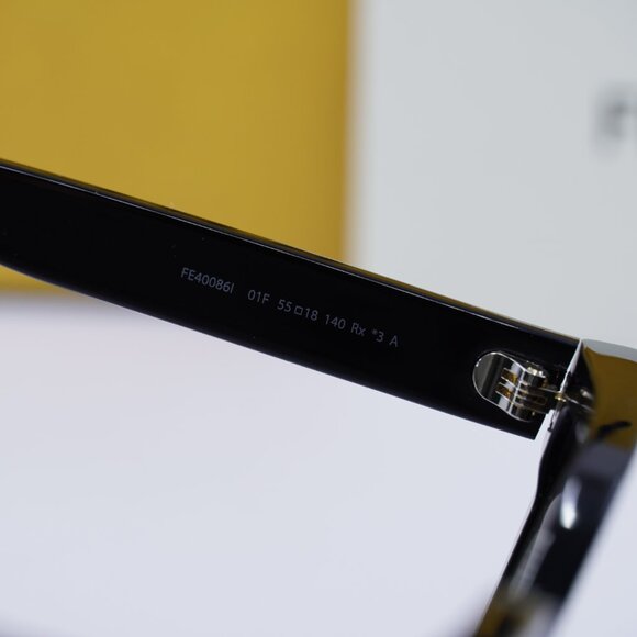 Fendi FE40086I 01F Square Sunglasses - Black/Brown Gradient - Picture 8 of 10